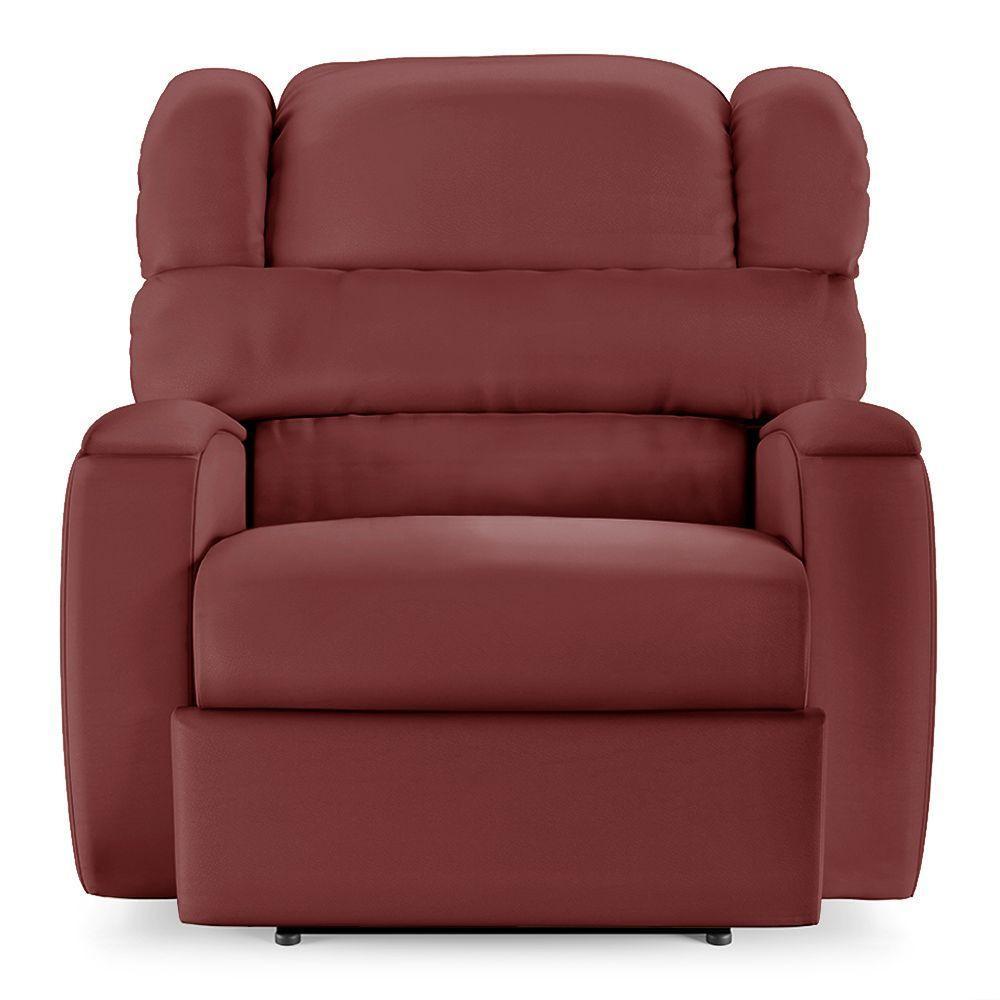 Poltrona Do Papai Reclinável Napoli Power Touch Usb Pu Vermelho Fh1 - 3