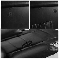 Poltrona Do Papai Reclinável Melim Elétrica Led Massagem Pu Preto Brilho Fh1 - 6