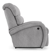 Poltrona Do Papai Reclinável Napoli Controle Power Elétrico Linho Cinza Fh1 - 2