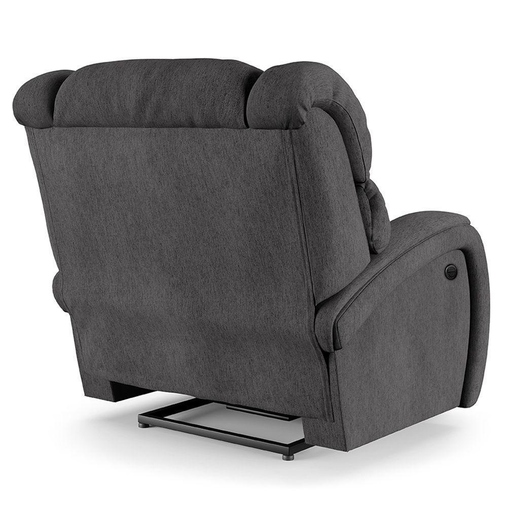 Poltrona Do Papai Reclinável Napoli Controle Power Elétrico Linho Grafite Fh1 - 5