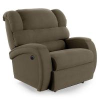 Poltrona Do Papai Reclinável Napoli Controle Power Elétrico Veludo Capuccino Fh1 - 1