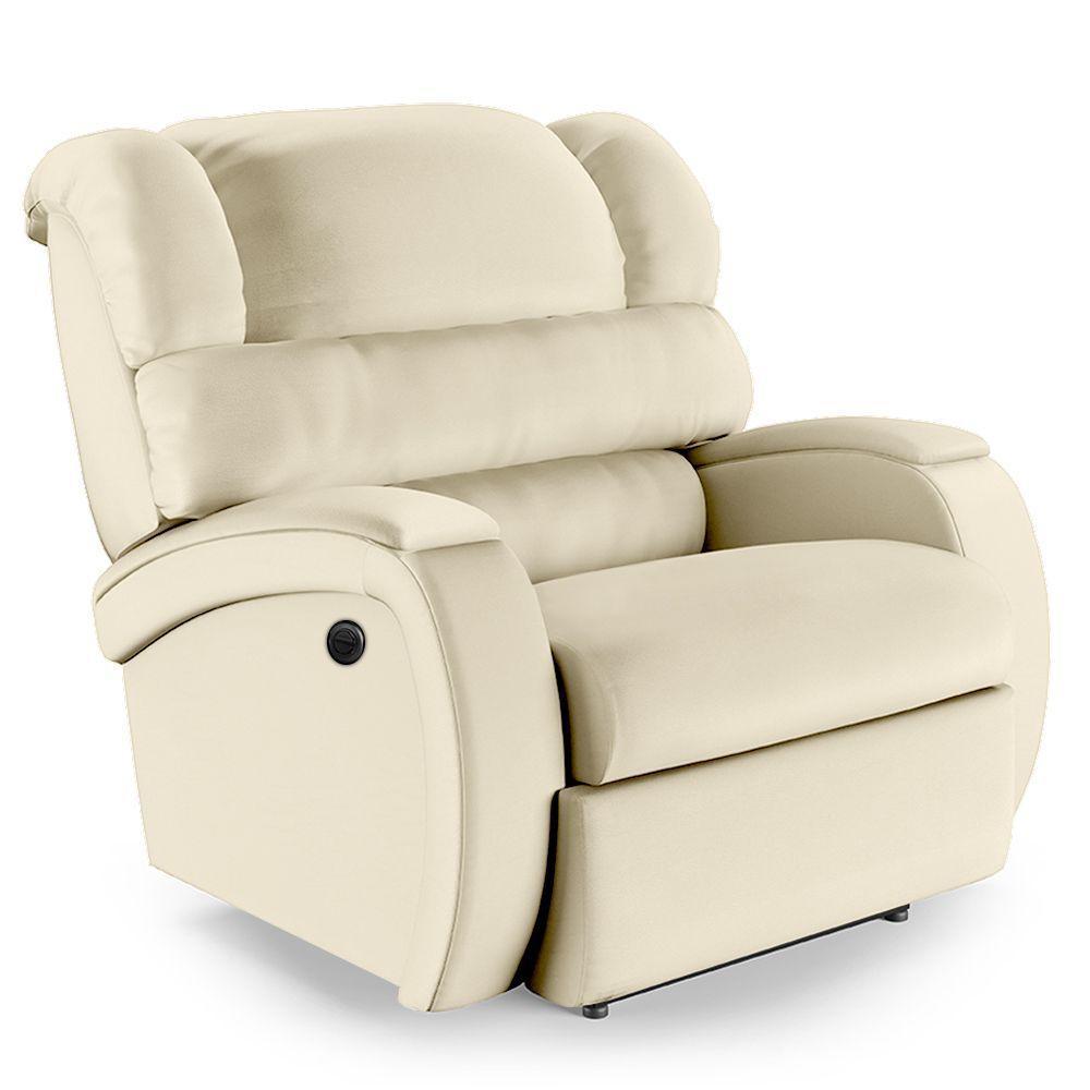 Poltrona Do Papai Reclinável Napoli Controle Power Elétrico Pu Bege Fh1 - 1