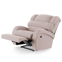 Poltrona Do Papai Reclinável Napoli Power Touch Usb Veludo Rosê Fh1 - 2