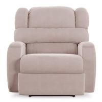 Poltrona Do Papai Reclinável Napoli Power Touch Usb Veludo Rosê Fh1 - 3