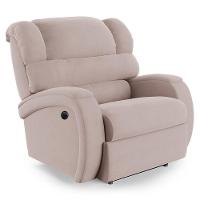 Poltrona Do Papai Reclinável Napoli Controle Power Elétrico Veludo Fh1 Rose - 1