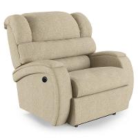 Poltrona Do Papai Reclinável Napoli Controle Power Elétrico Linho Fh1 Bege - 1