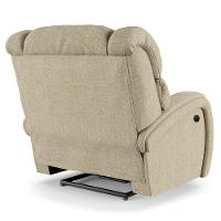 Poltrona Do Papai Reclinável Napoli Controle Power Elétrico Linho Fh1 Bege - 5