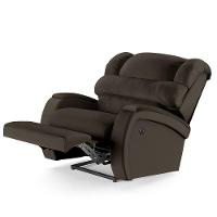 Poltrona Do Papai Reclinável Napoli Controle Power Elétrico Usb Pu Marrom Fh1 - 7