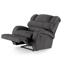 Poltrona Do Papai Reclinável Napoli Controle Power Elétrico Usb Linho Fh1 Grafite - 6