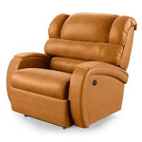 Poltrona Do Papai Reclinável Napoli Controle Power Elétrico Usb Sint Pu Fh1 Whisky - 1