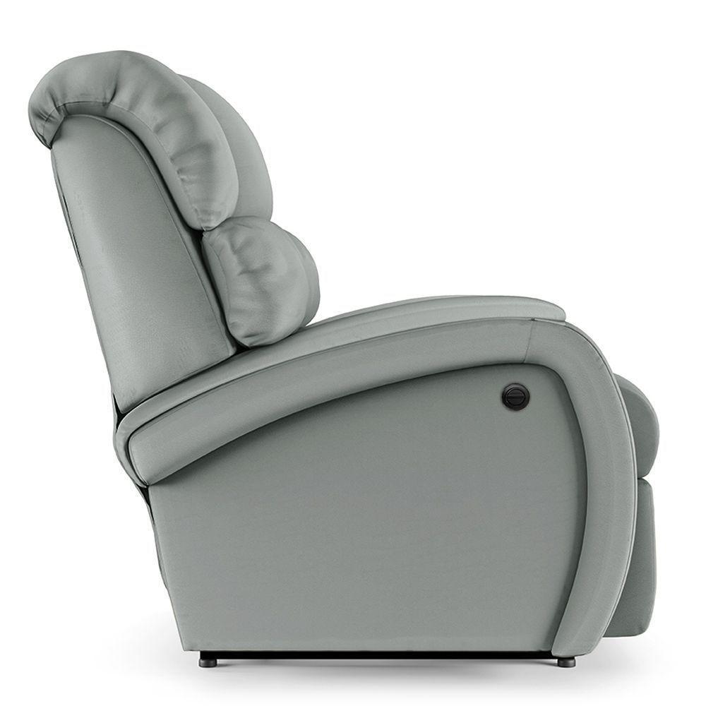 Poltrona Do Papai Reclinável Napoli Controle Power Elétrico Pu Fh1 Cinza - 2