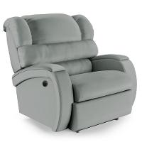 Poltrona Do Papai Reclinável Napoli Controle Power Elétrico Pu Fh1 Cinza - 1
