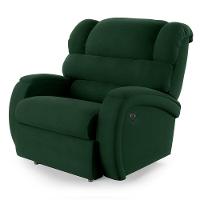 Poltrona Do Papai Reclinável Napoli Controle Power Elétrico Usb Veludo Fh1 Verde - 1