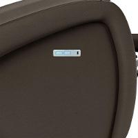 Poltrona Do Papai Reclinável Napoli Elétrica Botão Led Pu Marrom Fh1