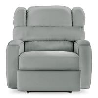 Poltrona Do Papai Reclinável Napoli Elétrica Botão Led Pu Fh1 Cinza - 5