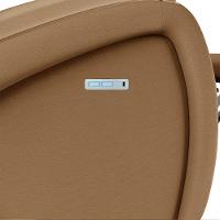 Poltrona Do Papai Reclinável Napoli Elétrica Botão Led Pu Caramelo Fh1 - 3