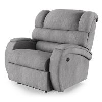Poltrona Do Papai Reclinável Napoli Controle Power Elétrico Usb Linho Fh1 Cinza - 1