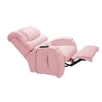 Poltrona Cadeira Reclinável Imperial Motorizada Corano Com Lift Império Rosa - 5