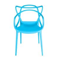 Conjunto Mesa De Jantar Redonda Laura 120cm Natural Com 4 Cadeiras Allegra - Azul