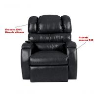 Poltrona Cadeira Reclinável Papai Amamentação Imperial Motorizada Courissimo Gravidade Zero Império Preto - 3