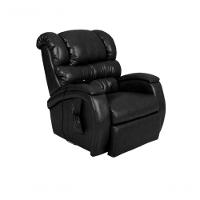 Poltrona Cadeira Reclinável Imperial Motorizada Massageadora Com Lift Courissimo Preto - 1