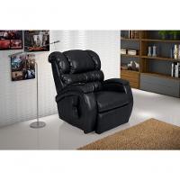 Poltrona Cadeira Reclinável Imperial Motorizada Massageadora Com Lift Courissimo Preto - 5