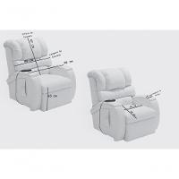 Poltrona Cadeira Reclinável Imperial Para Idoso Motorizada Courissimo Com Massageador Gravidade Zero Pinhão - 3