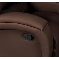 Poltrona Cadeira Reclinável Imperial Zero Wall Massageadora Com Balanço E Giro Corano Império Estofados Marrom - 3