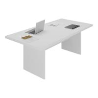 Mesa De Escritório 200cm Para Reunião Com Tampo 30mm Multimóveis CR25281 Branco - 1