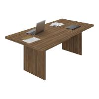 Mesa De Escritório 200cm Para Reunião Com Tampo 30mm Multimóveis CR25281 Nogal - 1