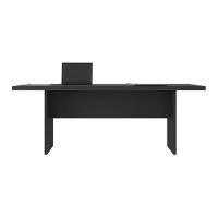 Mesa De Escritório 200cm Para Reunião Com Tampo 30mm Multimóveis CR25281 Preto - 3