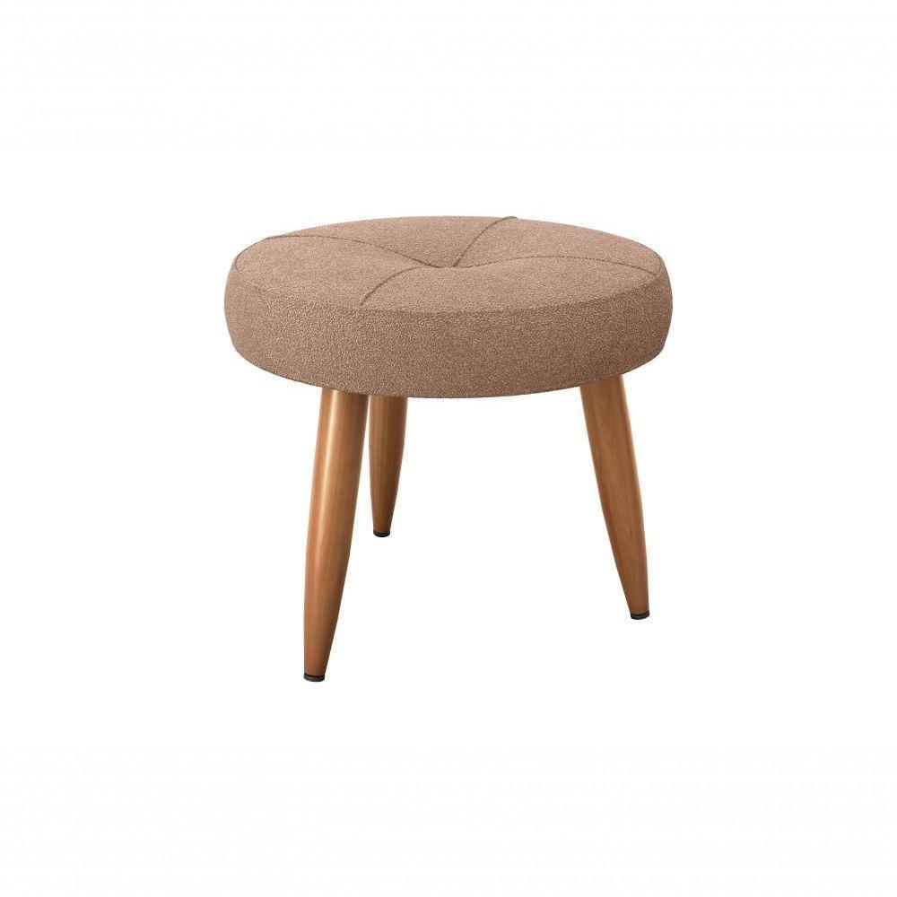 Kit Poltrona Decorativa Sala + Puff Havana Matrix Marrom - 2