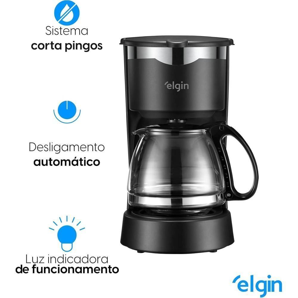 Cafeteira Elétrica Gournet 15 Xícaras 127V 675W Preta Elgin - 4