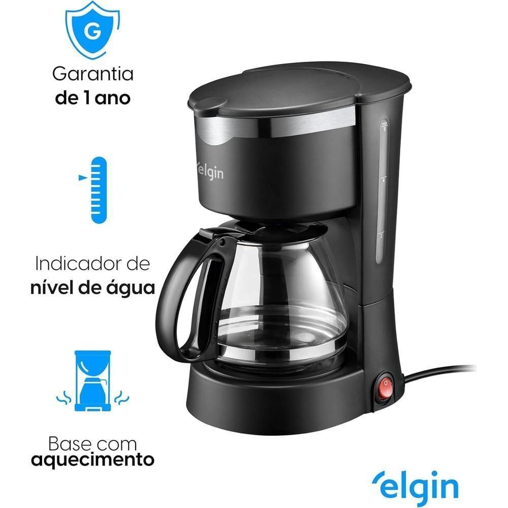 Cafeteira Elétrica Gournet 15 Xícaras 127V 675W Preta Elgin - 5