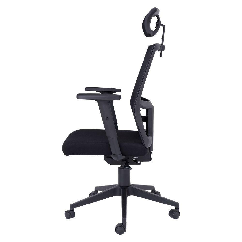 Cadeira De Escritório Presidente Flex Mesh Waw Design Base Giratória Braço E Altura Ajustável - 7