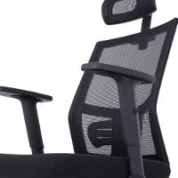 Cadeira De Escritório Presidente Flex Mesh Waw Design Base Giratória Braço E Altura Ajustável - 2