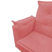 Poltrona De Amamentação Com Puff Isabella Luxo Bellamado Rosa - 3