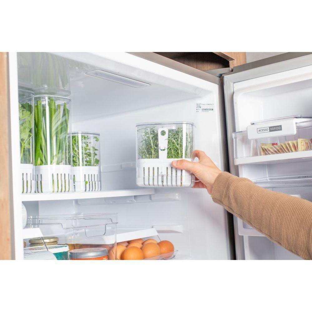 Organizador De Temperos Com Cesto Clear 1,5l 10x14,5x15cm - 5