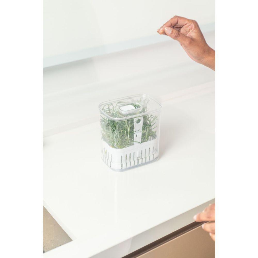 Organizador De Temperos Com Cesto Clear 1,5l 10x14,5x15cm - 9