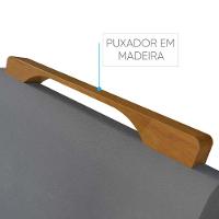 Conjunto Sala De Jantar Mesa Lisy Com 6 Cadeira Safira Mel Off White Cinza Profundo