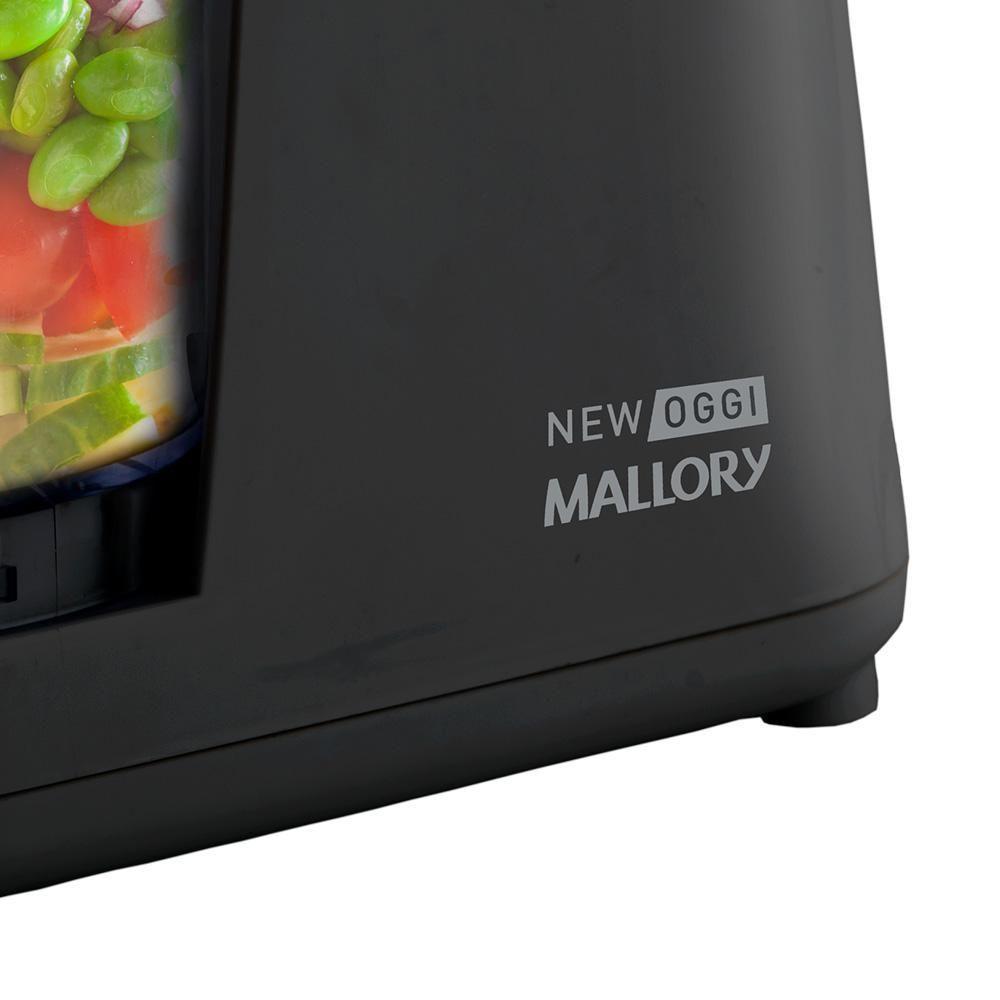 Mini Processador De Alimentos Mallory New Oggi Preto - 3
