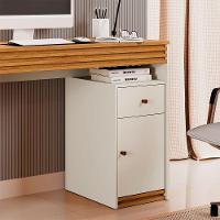 Mesa De Estudo 1 Porta E 1 Gaveta Madrid 1200 Mavaular Off White Com Naturalle - 6