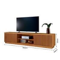 Rack Logan 1.80 Cm Com 2 Portas Ripadas Mavaular Naturale - 3