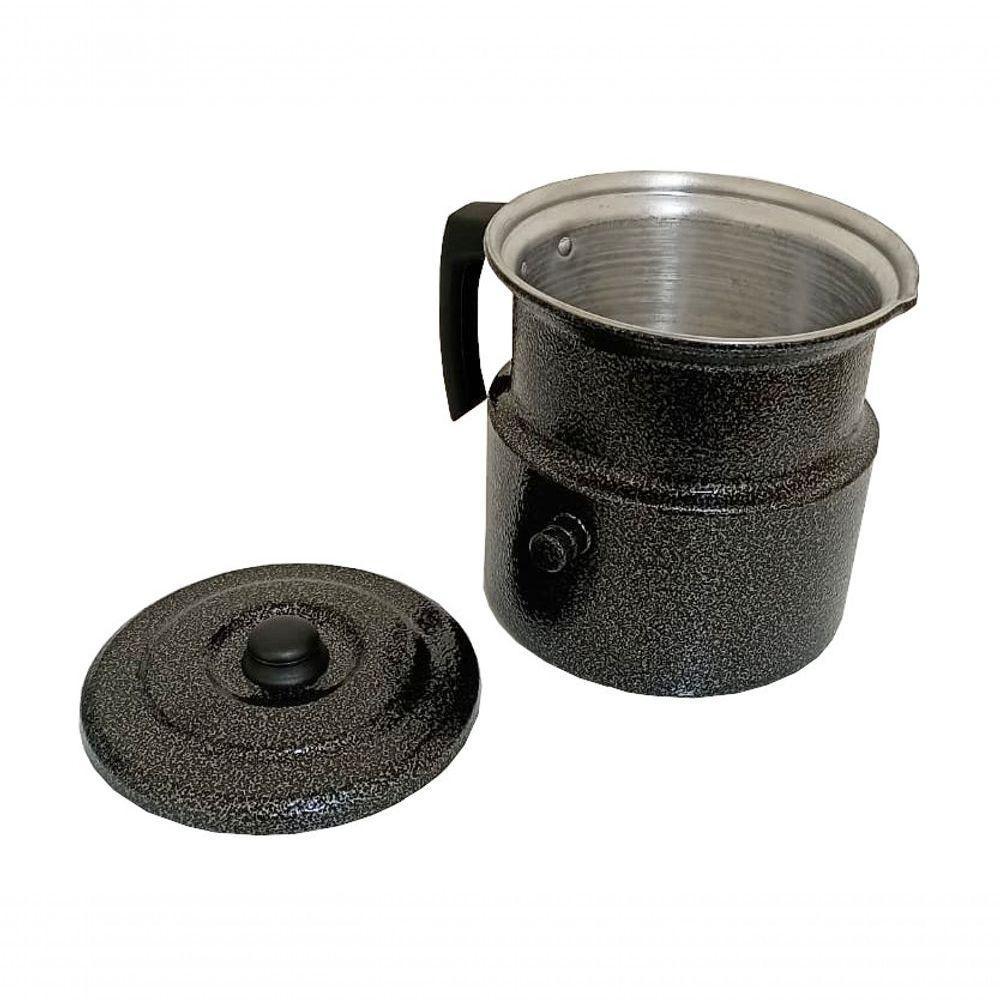 Leiteira Fervedor De Leite Com Apito 2l Preta Craqueada - 2