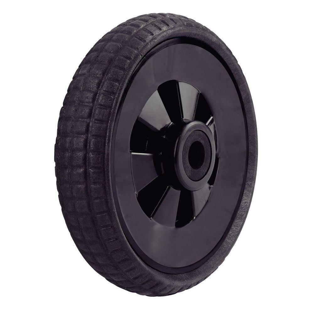 Pneu Maciço De Pvc Expandido Com Roda Plástica 6.8" Para Carrinho De Mão E Triturador - 1