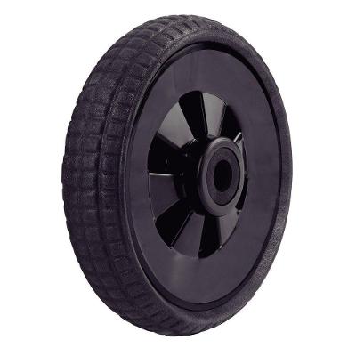 Pneu Maciço De Pvc Expandido Com Roda Plástica 6.8" Para Carrinho De Mão E Triturador