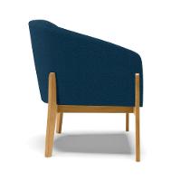 Cadeira Sala De Jantar Base De Madeira Stella Bouclê D03 - D\'rossi Cor Azul - 2