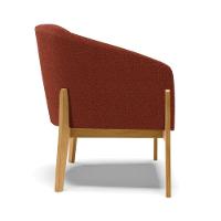 Cadeira Sala De Jantar Base De Madeira Kit 2 Stella Bouclê D03 - D'rossi Cor Terra - 2