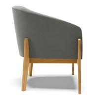 Cadeira Sala De Jantar Base De Madeira Kit 2 Stella Suede D03 - D'rossi Cor Grafite - 2