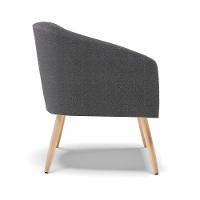 Cadeira Sala De Jantar Pé Palito Natural Kit 2 Stella Bouclê D03 - D\'rossi Cor Grafite - 3